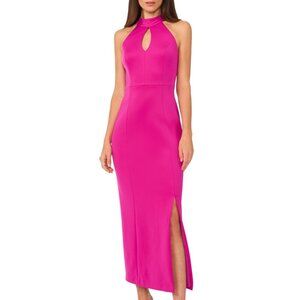 CeCe Women's Halter Maxi Dress - Brilliant Fuchsia - Size 10 - NWT